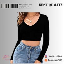 Plain sleeve croptop short body